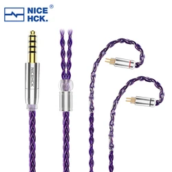 NiceHCK PurpleSE Imported 8 Strands FURUKAWA Copper Earphone Replace Cable MMCX 2Pin For S12 Zetian tangzu fudu HOLA ZERO CHU II