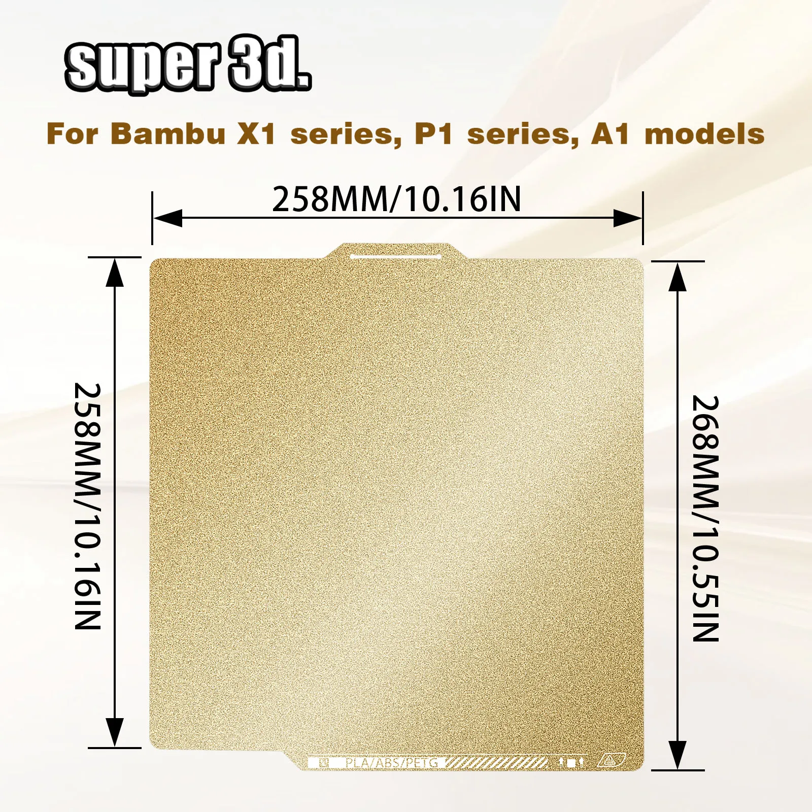 

Обновленная пластина PEI 2025 для Bambulab X1C Plate A1 X1 P1P P1S PLA Plate 258x258 Лист для лабораторной сборки Bambu Plate 3d-принтер Heatbed