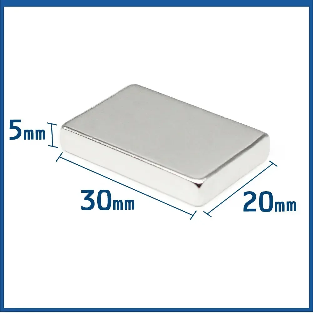 

2/5/10/15/20PCS 30x20x5mm Block Strong Powerful Magnets N35 Rare Earth Neodymium Magnet 30x20x5 Permanent NdFeB Magnet 30*20*5