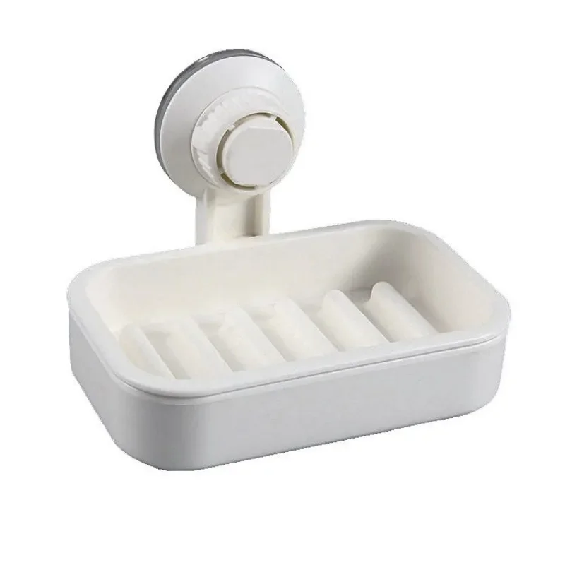 Wall-mounted Shower soap pedestal suction cup soap dish, non-drilling soap tray, powerful shower bathroom