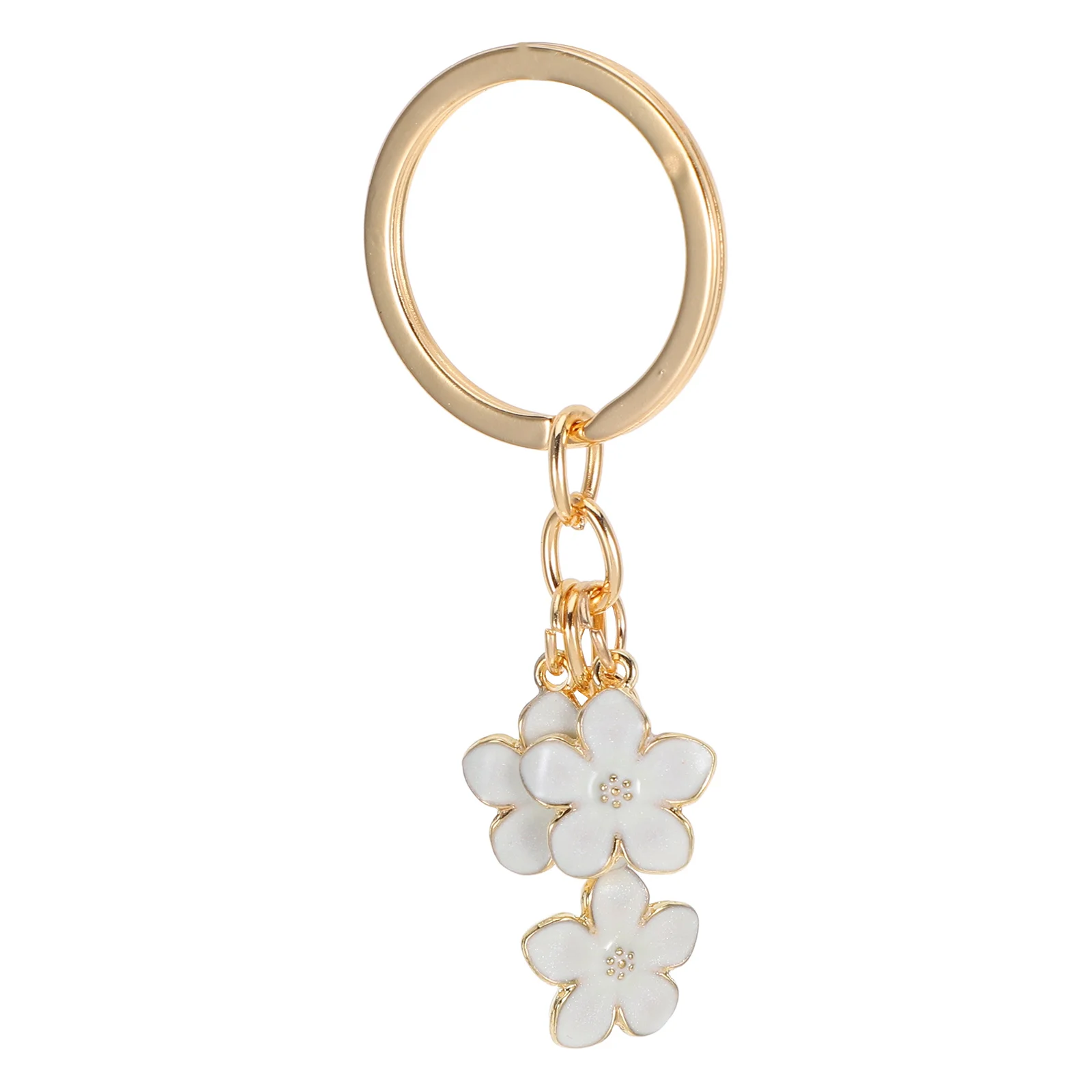 

Cherry Blossom Keychain Charms for Purses and Bags Cute Decoration Flowers Woman