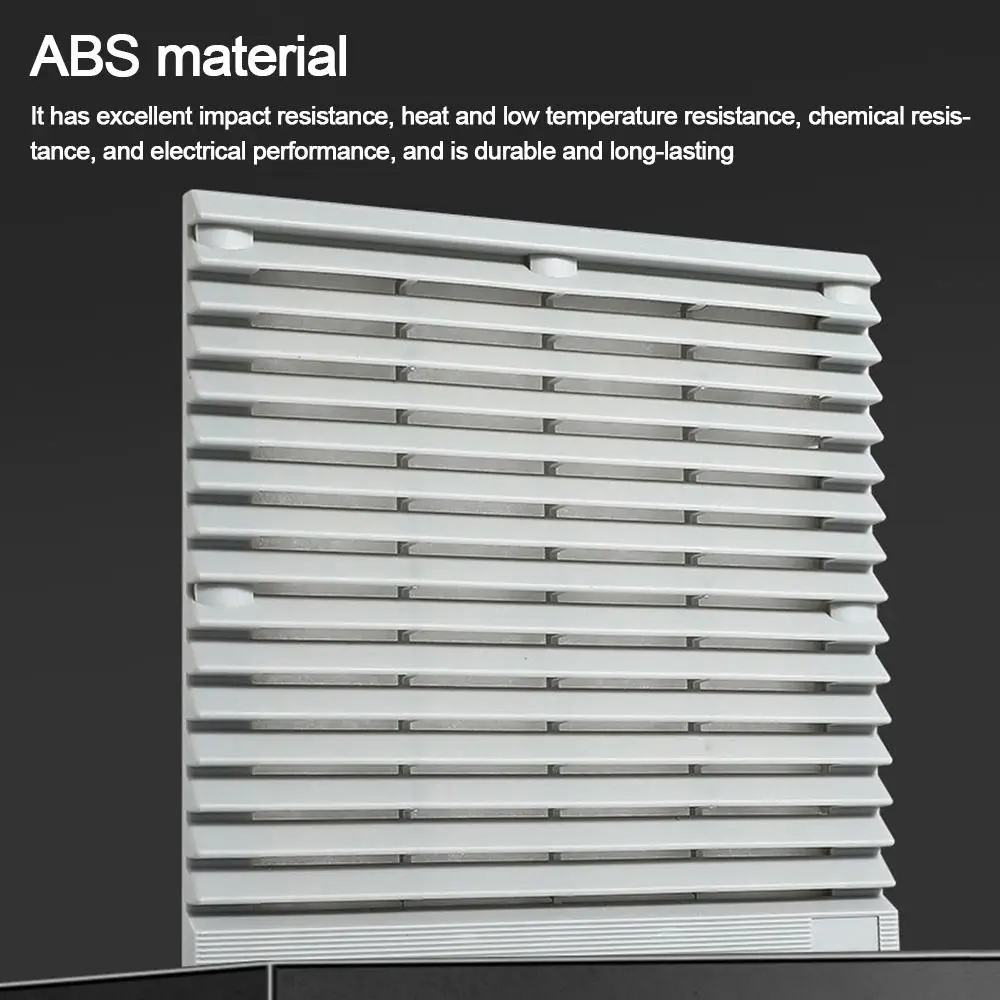Air Ventilation System ABS Cabinet Ventilation Filter White Without Fan Shutters Fan Grille Fan Filter