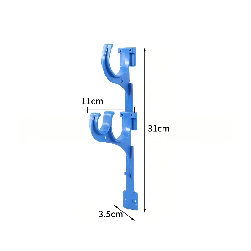 Swimming Pool Pole Hangers Pool Pole Hanger Hook Plastic Holder for Telescoping Poles Leaf Rakes Vacuum Hose Brushes Skimmer Net