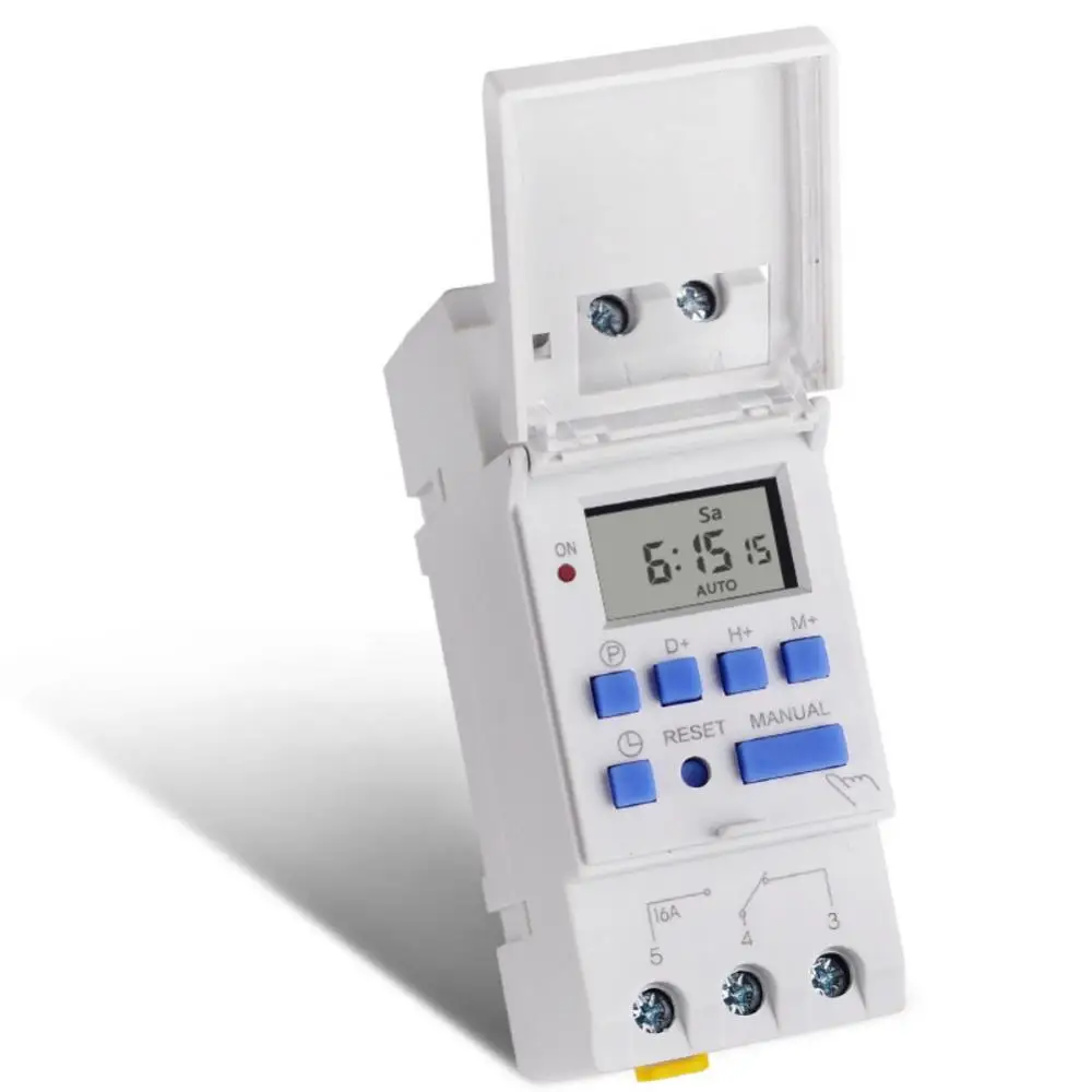 Programmable Innovative Convenient Versatile Reliable Efficient Smart Rail Timer Switch 7- Programmable Timer Switch 220v