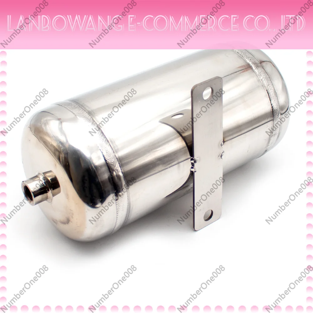 

2L Air Storage Tank 304 Stainless Steel Vacuum Buffer Air Pressure Tank with 4PCS G1/2 Air Inlet Pressure Gauge 1.25MPA
