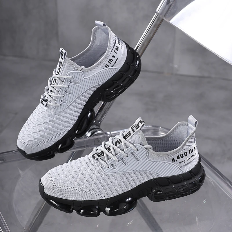 

Posture Friendly Men Mesh Sport Sneakers Reasonable Breathable Frame Support Sole Outdoor Running Shoes