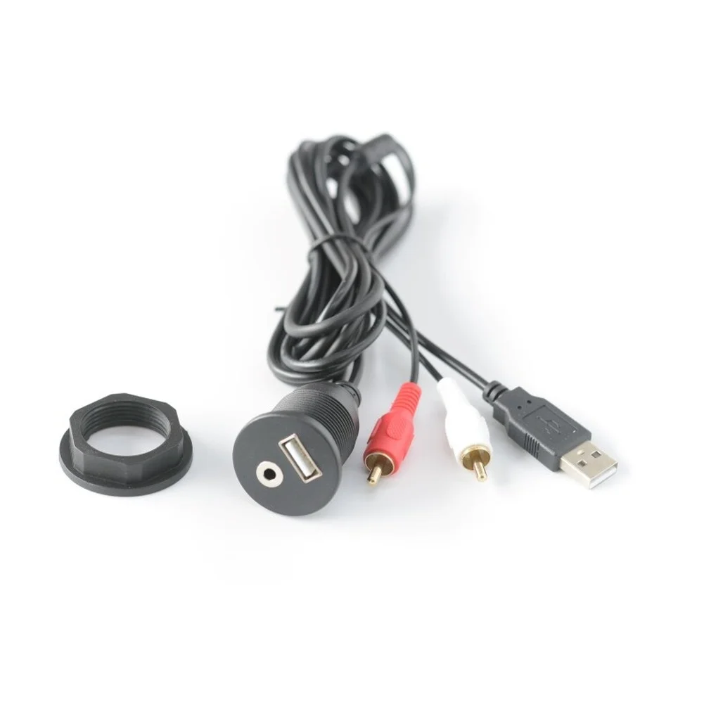 Vehicle Audio Converter Car Usb Aux Panel For Car Interior Upgrade Abs Plastic Material For Car Dashboard Black