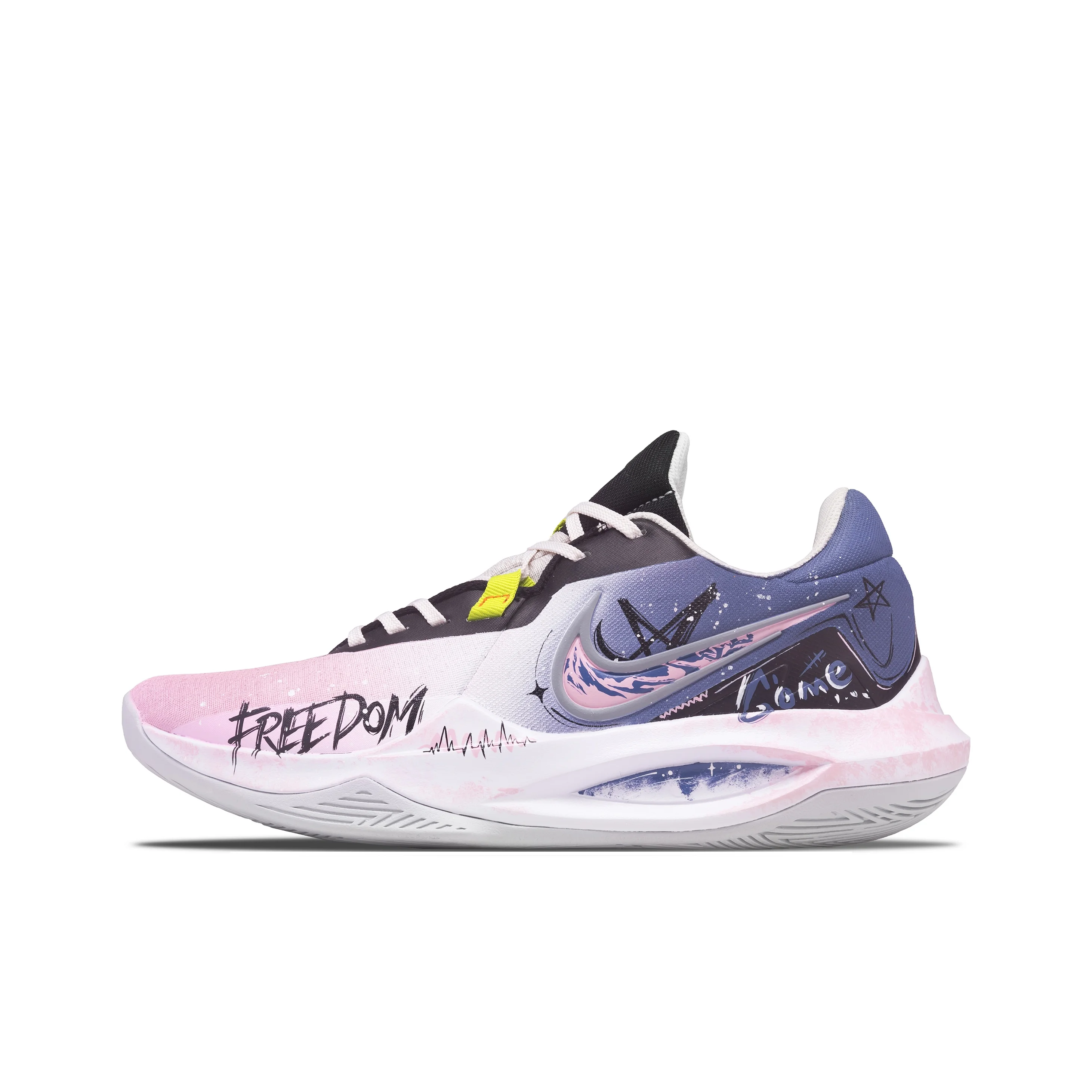 Nike Precision 6 Pink Mist Coast Slip Resistant Low top Basketball Shoes Unisex Pink Purple DD9535-004(Team1856-)
