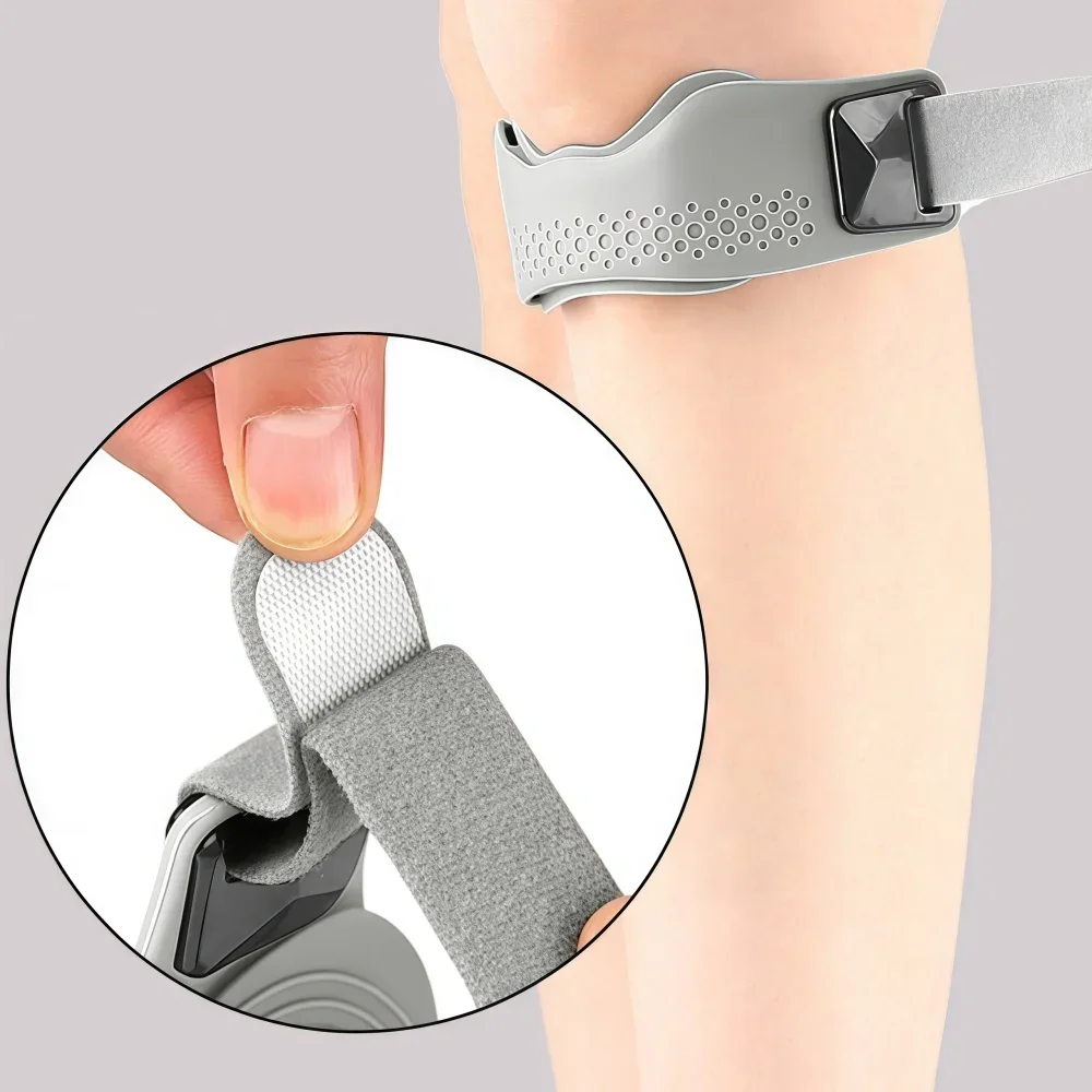 1/2 Stück Silikon-Patellasehnen-Stützband, verstellbare Kniegurte für Männer und Frauen, Sport, Laufen, Tennis, Springerknie – Detail 7