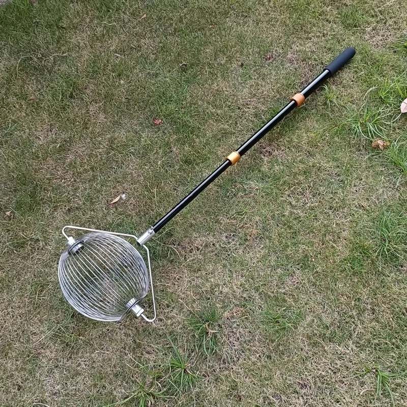 Prezzo all'ingrosso Multifunzione Facile da usare Raccoglitore di palline da tennis Retriever Pickup Basket/Palline da ping pong Strumento per raccogliere frutta dado rotondo