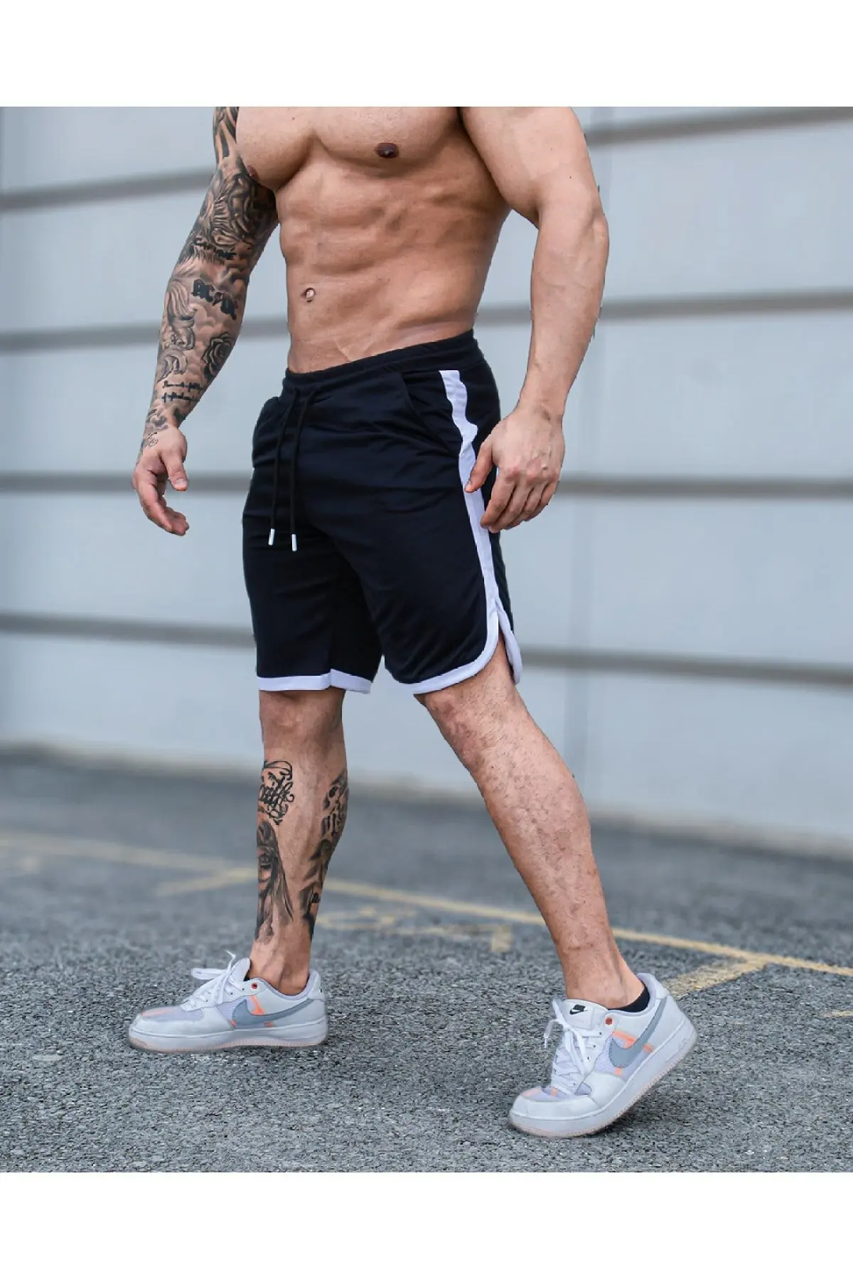 

Men's Summer Casual Cotton Shorts Drawstring Bermuda Beach Shorts Summer Men Panties Fitness Basketball Sports Golf Wear Shorts