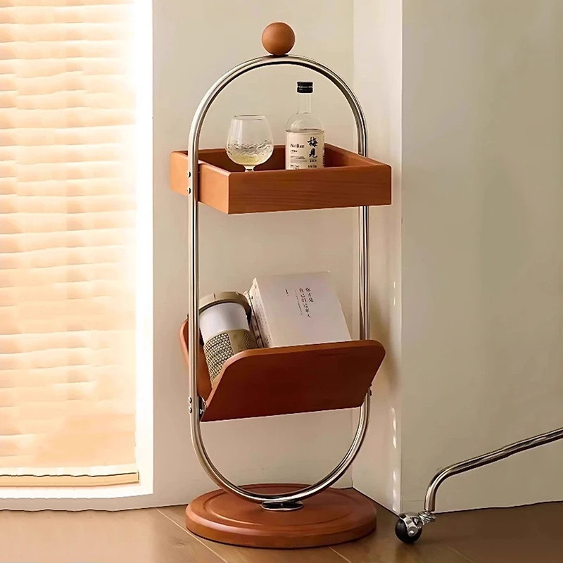 

Retro Wooden Coffee Table Living Room Sofa Storage Side Tables Nordic Bedroom Bedside Table Interior Decoration Furniture