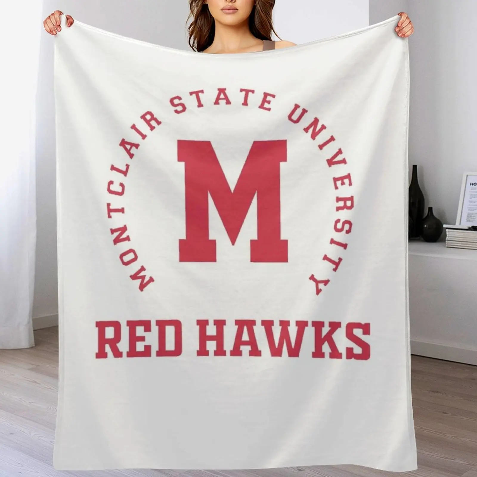 Montclair State 1908 University Apparel, Long Sleeve, Sweat, Throw Blanket for winter decorative Large Summer Blankets