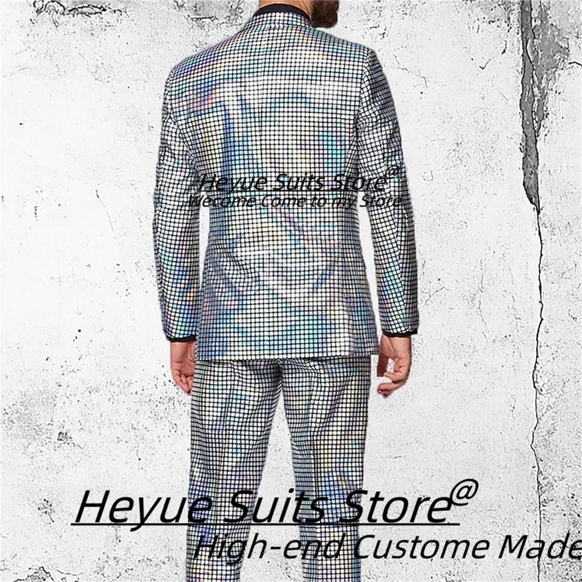 Luxuly Prom Fashion Men Suits Slim Fit Tailor Made Notched Lapel Groom Wedding Tuxedos 2Pcs Sets Casual Male Blazers Ropa Hombre