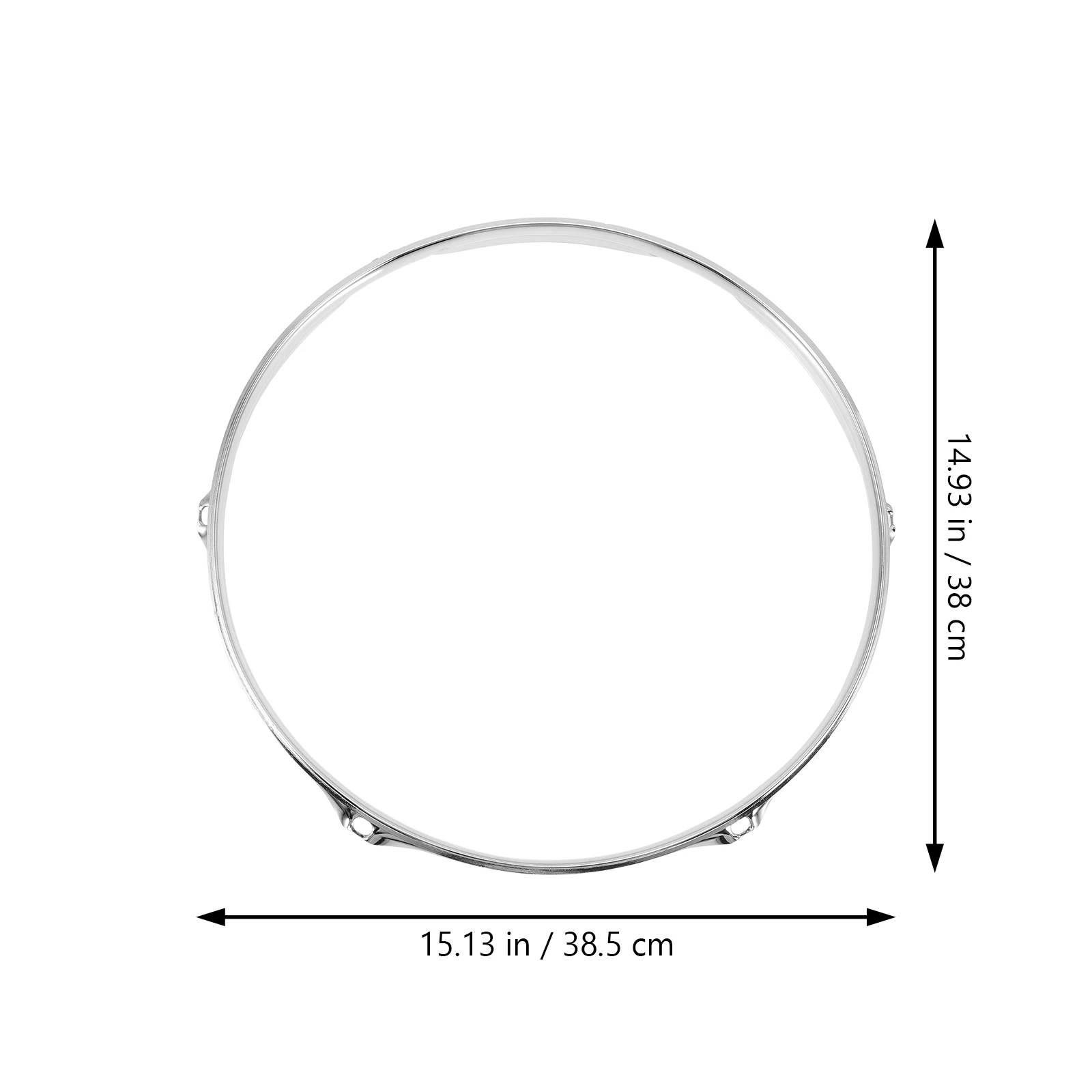 

Drum Side Snare Circle Hoop Accessories Hoops Silver Steel Percussion Instrument Parts