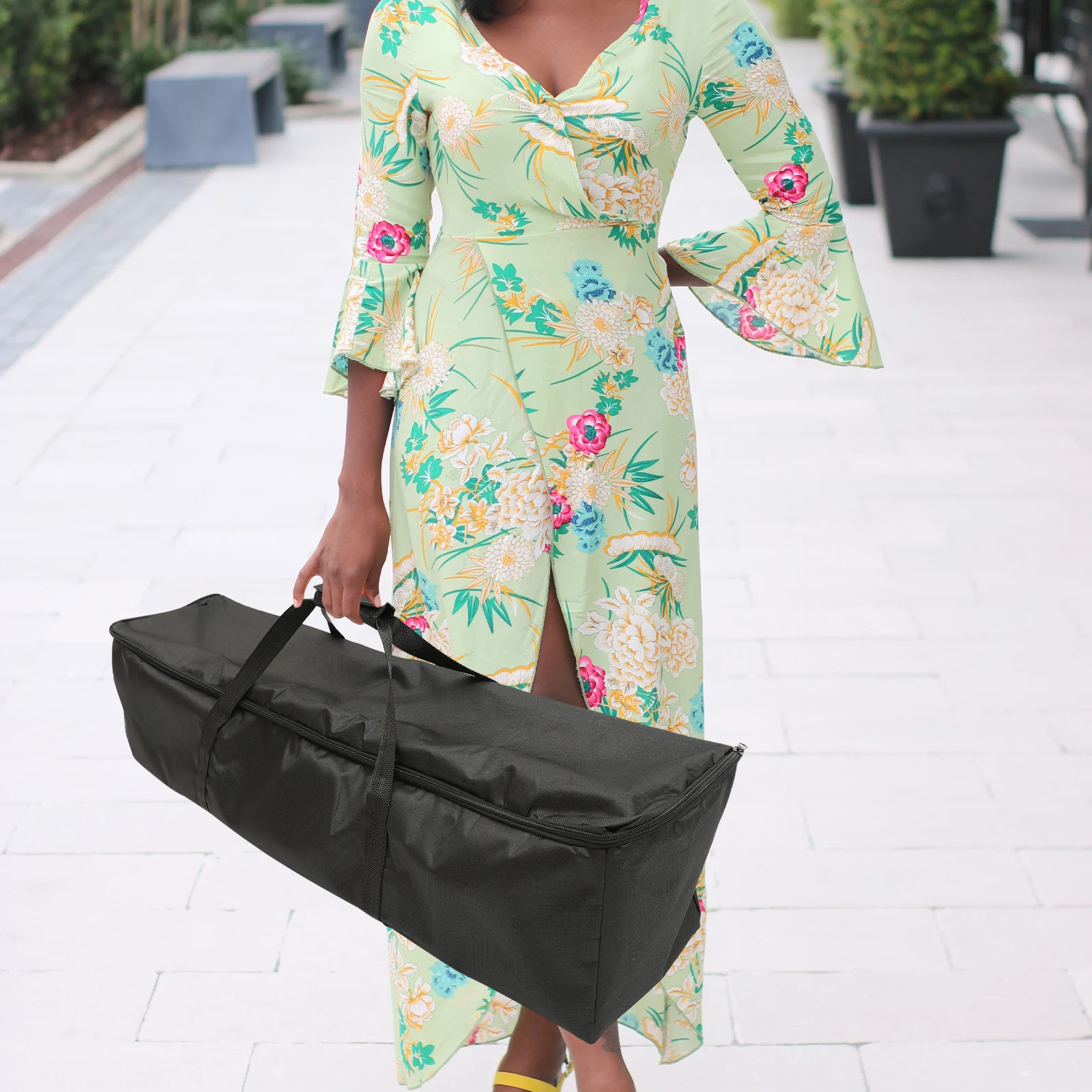 

Photography Equipment Storage Bag Durable Portable Tripod Carrying Case Foam Padded Smooth Zipper Outdoor Travel Camera