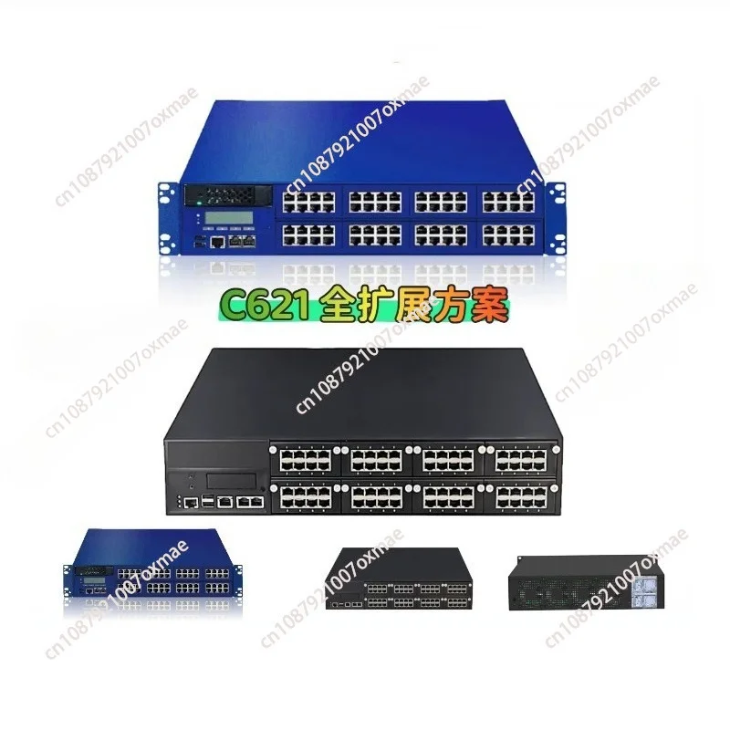 2U Rackmount Xeon Server C621 10G 40G 100G SFP Fiber Port Industrial Firewall Soft Router Network Security Appliance