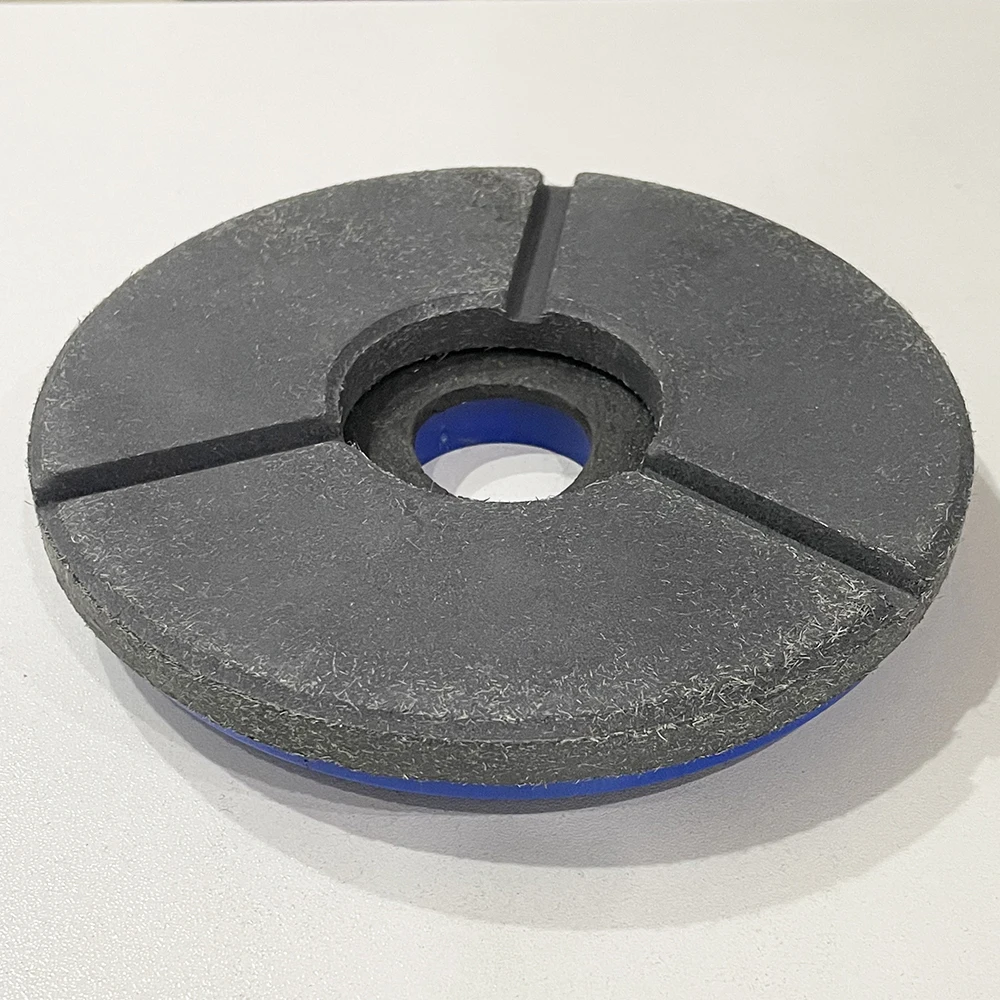 6 Inch 150mm Black Buff Wet Grinding Pad Buffing Durable Polishing Pad With Snail Lock For Granite Marble Floor Stone