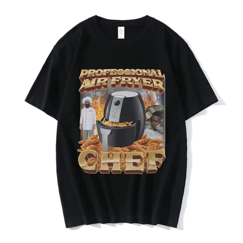 Summer Top Brand New Teeshirts Professional Mr Fryer Chef Design Graphic T-Shirt 100% Cotton Casual Oversized Men T Shirts