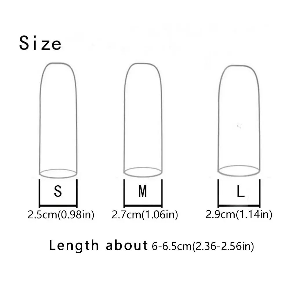 100 قطعة غطاء إصبع مطاطي مقاوم للاهتراء يمكن التخلص منه قفازات ناعمة مانعة للانزلاق مضادة للكهرباء الساكنة أطراف أصابع برتقالية حامية للمنزل #6