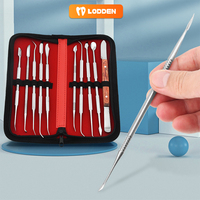 10pcs/Set Dental Wax Knives Kit Stainless Steel Versatile Spatulas Plaster Knife Dentis Lab Wax Carving Instrument Tool