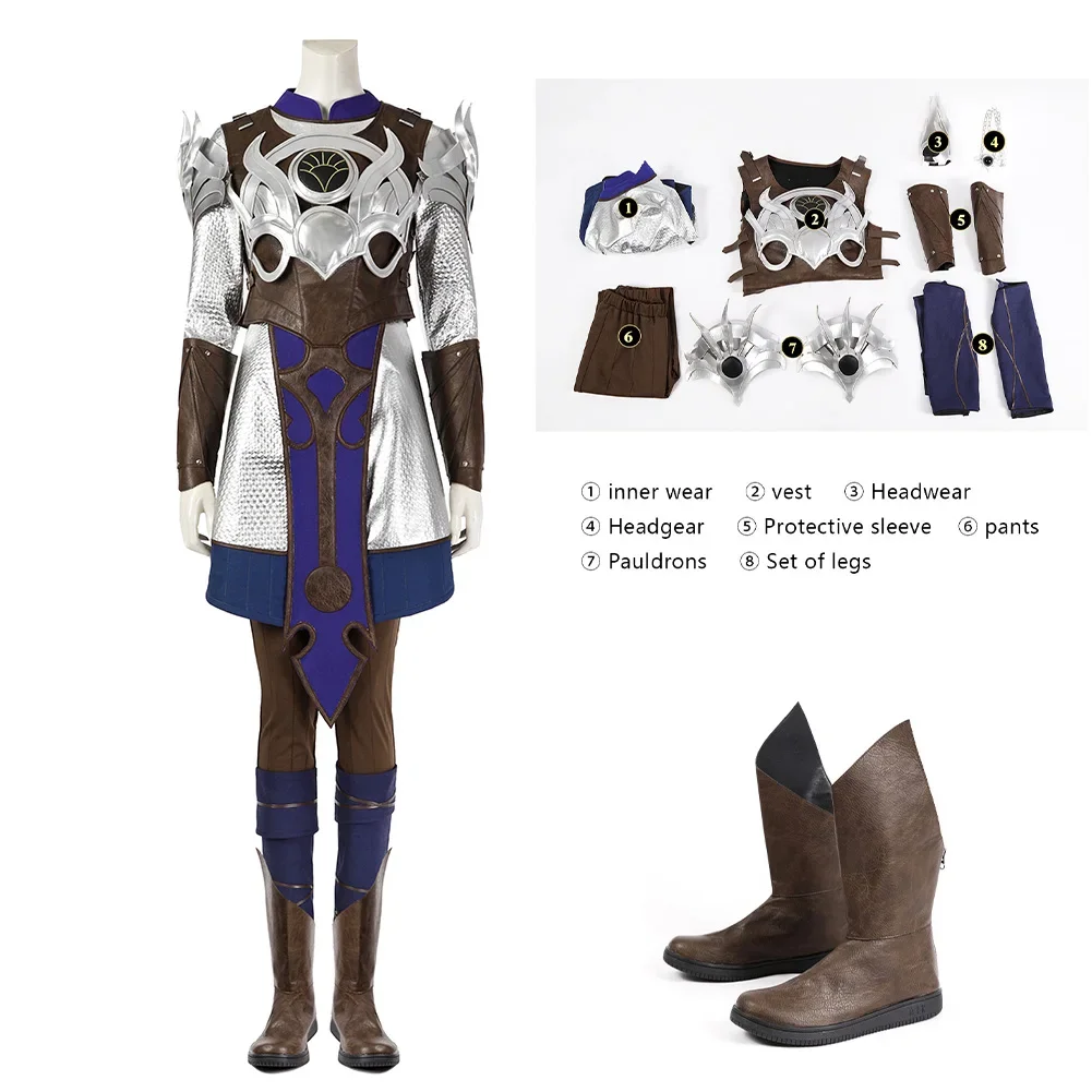 Shadowheart Cosplay Costume Women Baldur Fantasia Gate Roleplaying Halloween Carnival Part Suit