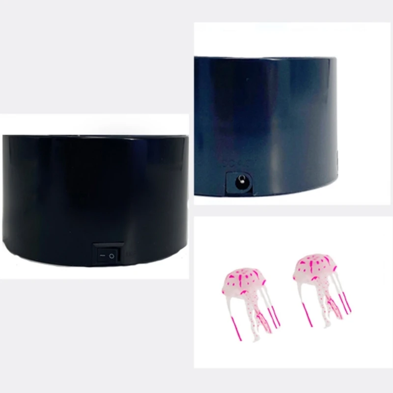 KX4B USB 해파리 램프 탱크 해양 야간 조명용 미니 수족관 LED 무드 라이트