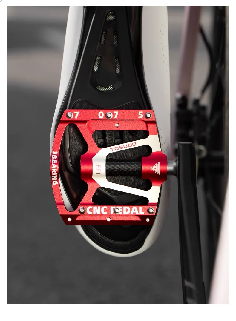 TOSUOD Lager Fahrrad Pedal CNC Aluminium Legierung Anti Slip MTB Rennrad Pedal Erweitern Pedale Beruf Fahrrad Zubehör – Detail 12