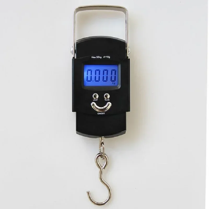 

Hot Mini Hanging Scale Pocket Portable 50kg LCD Digital Hanging Luggage Weighting Fishing Hook Scale Electronic Weight Scales