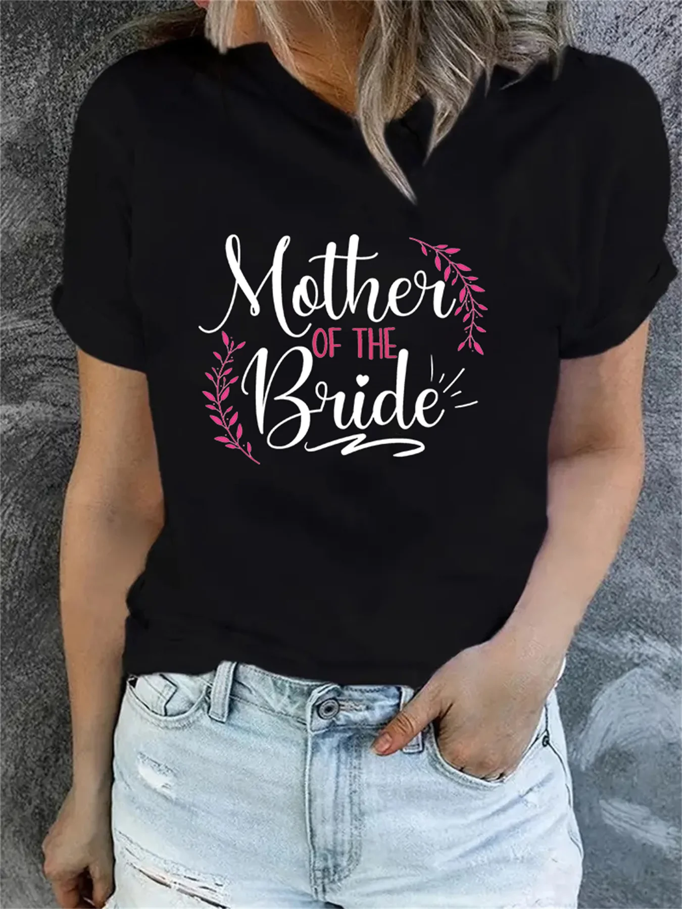 

Team Bride Squad Print Women T-Shirts 2024 Evjf Hen Party Bachelorette Girl Wedding Female Tops Tees La Mariee Party T Shirt