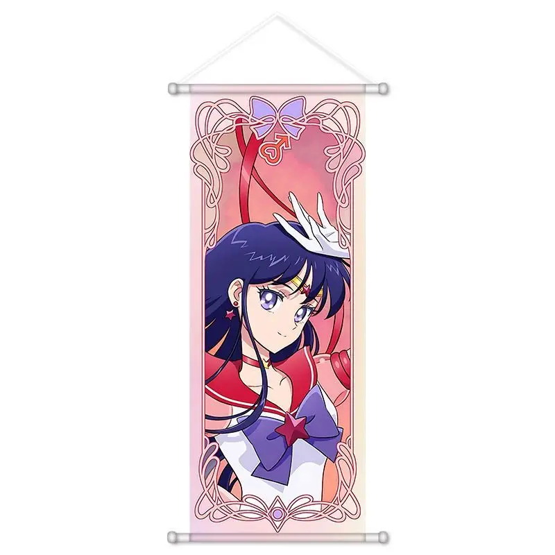 Bandai Sailor Moon Scroll Poster Canvas Sailor Mercury Sailor Mars Anime Perimeter Wallpainting Decoration Gifts - view 3