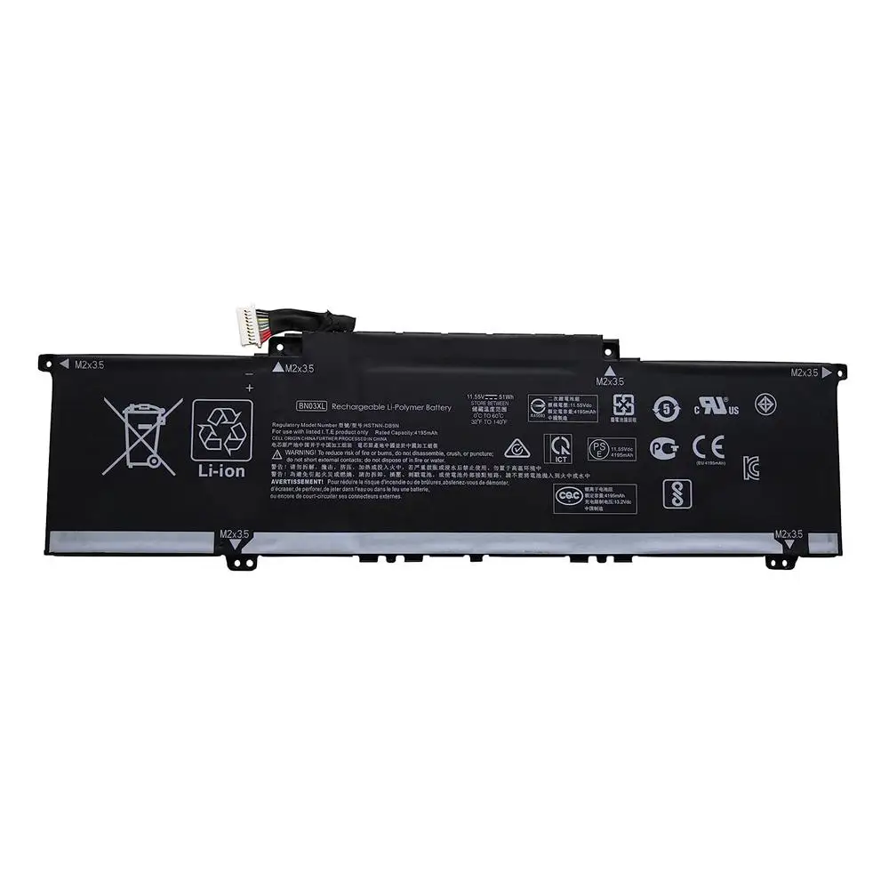 Nueva batería Original y genuino para ordenador portátil BN03XL 11,55 V 51Wh para HP Envy x360 13-a 15m-ee013dx HSTNN-OB1O L76965-AC1