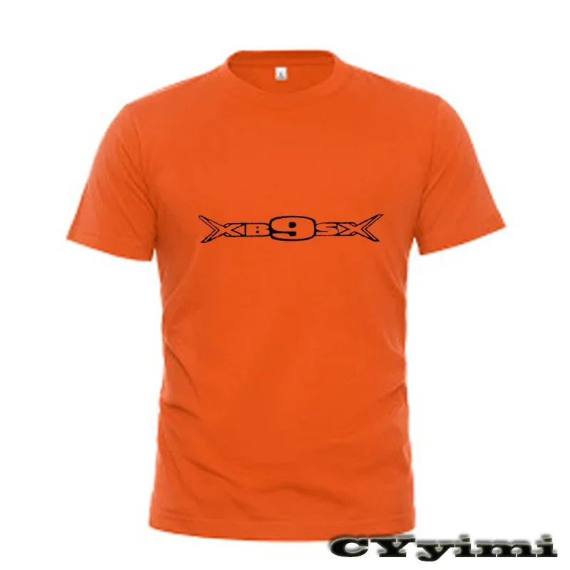 For Buell XB9 all models XB9SX  T Shirt Men New LOGO T-shirt 100% Cotton Summer Short Sleeve Round Neck Tees Male