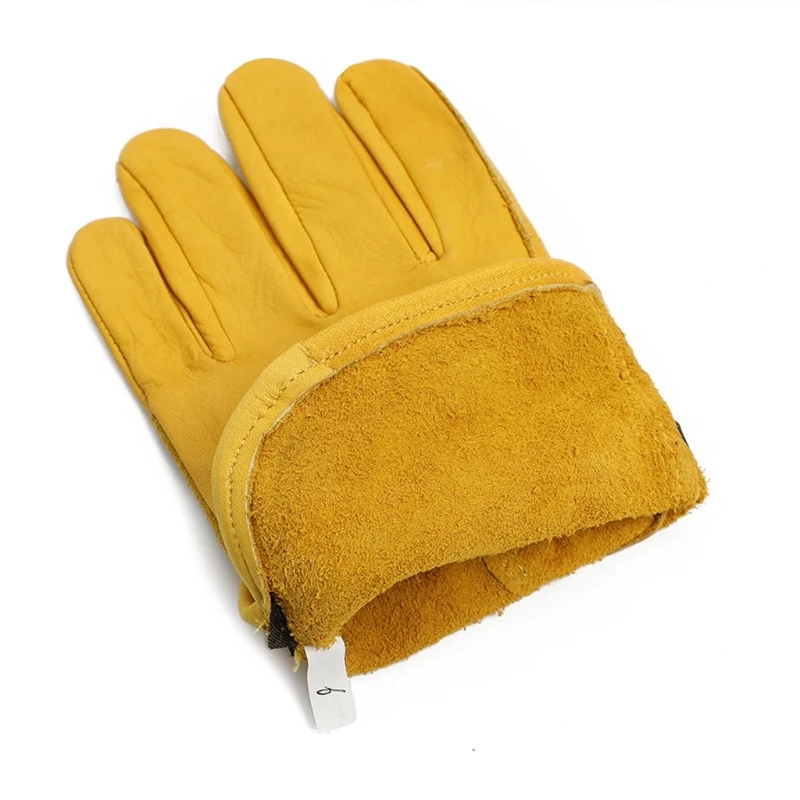 Heat & Wear Resistant Gloves, Cow Leather with Double Stitching Welding Gloves