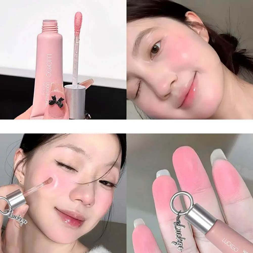 Water Light Liquid Blush Moisturizing Mirror Blush Liquid Makeup Water Light Cheek Brighten Natural Face Rouge Korean Cosmetics