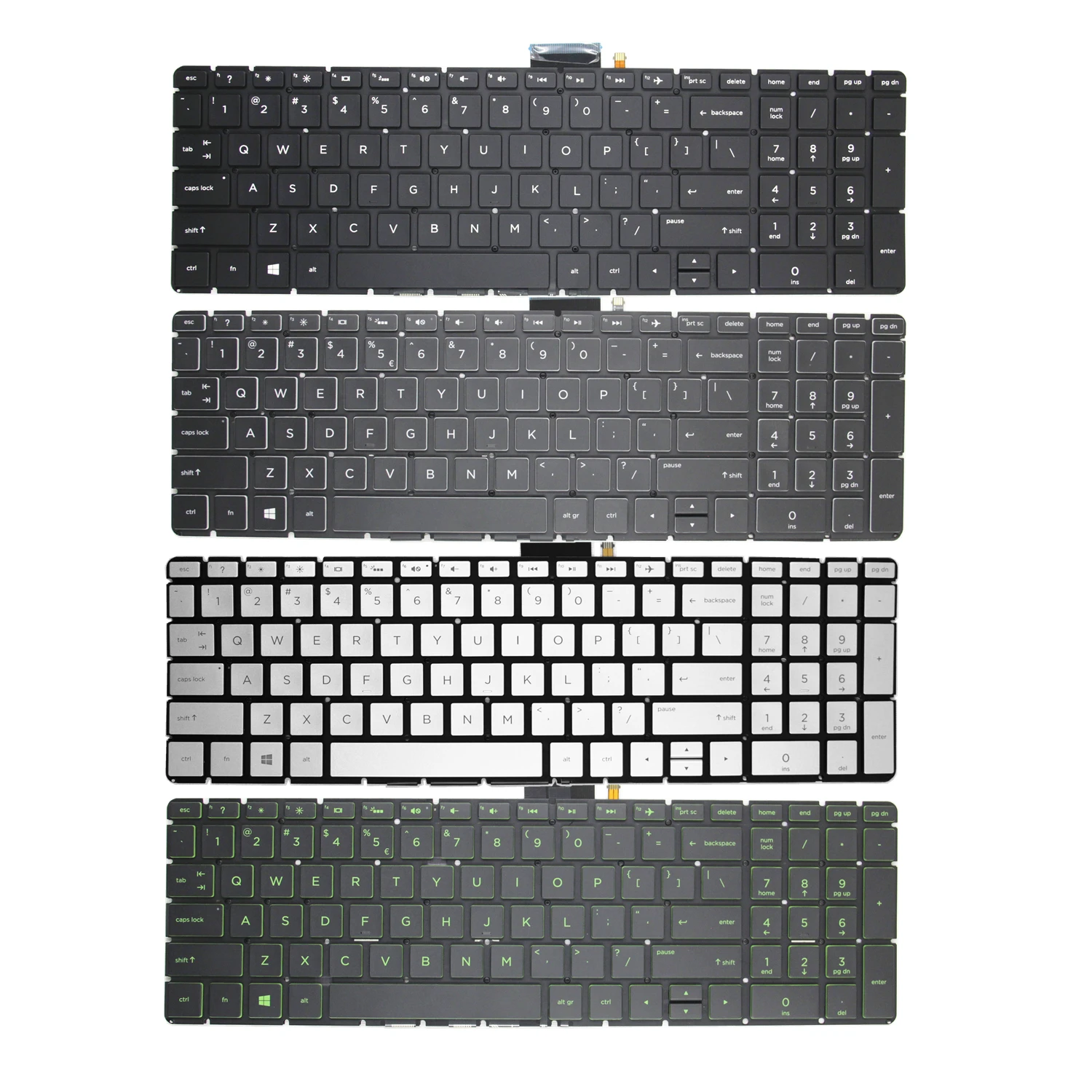 100%New Original US Keyboard For HP 15-BS 15-CC 15-CB 15-BQ 15-BP15-CK TPN-Q190 Q191 C129 C130 W127 W128 W129 English