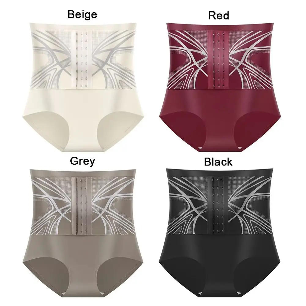 1 Pezzo Pantaloncini Modellanti Contenitivi Senza Cuciture a Doppio Strato con Compressione, per Snellimento Addominale e Sollevamento Glutei, Slip a Triangolo con Fibbia