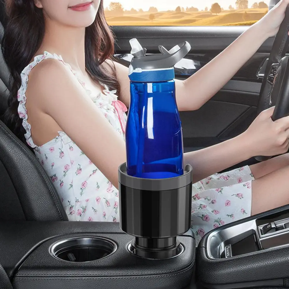 

Expandable Base Car Cup Holder Auto Cup Holder Versatile Car Cup Holder Expander with Rotatable Base Adjustable for Diameter