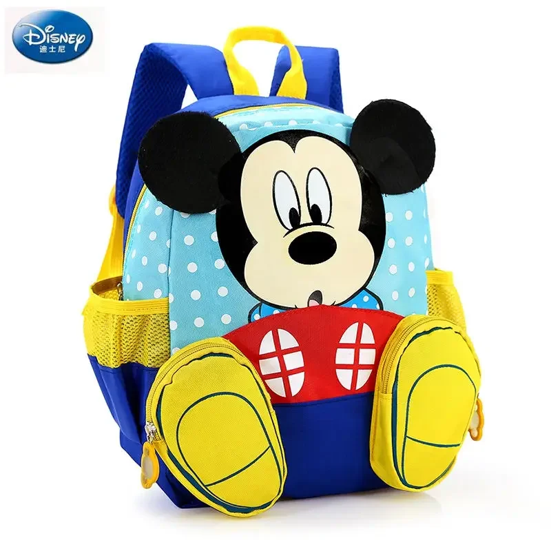 Disney Children\'s Backpack Baby Kindergarten Cute Animal Cartoon Minnie Kids Mickey mouse bag for school