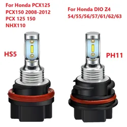 2Pcs PH11 9014 HS5 LED Headlight Bulb Hight Low Beam DC10-30V 12V 24V 6000K For YAMAHA SUZUKI HONDA