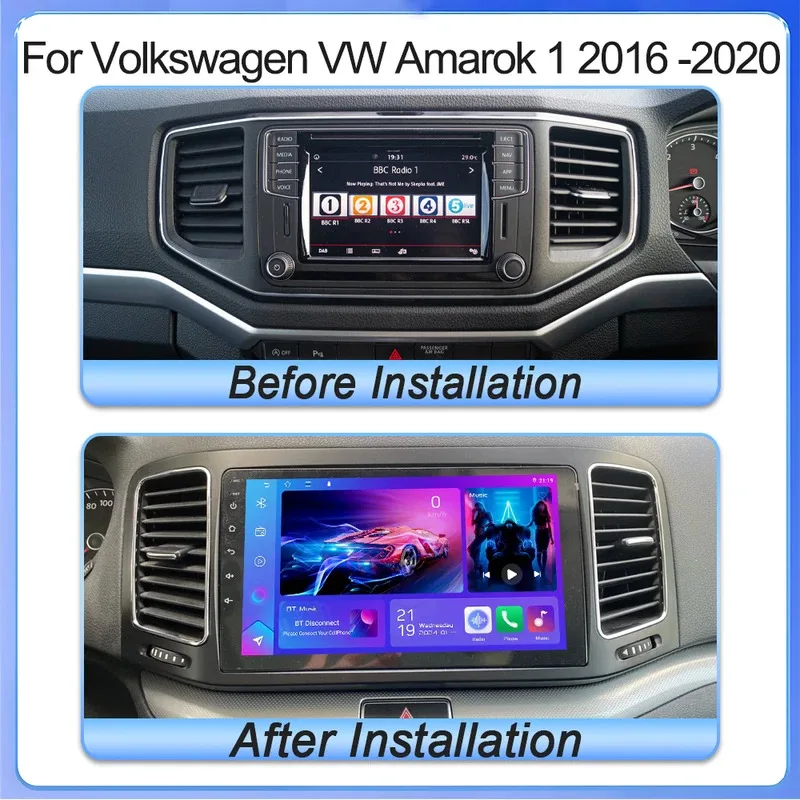 Android 15 video Playe For Volkswagen VW Amarok 1 2016 2017 2018 2019 2020 Multimedia Head Unit Car GPS Auto Radio Navigation 5G