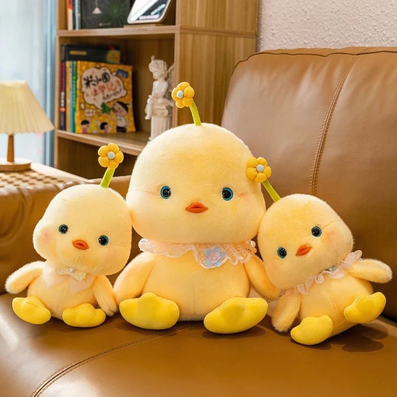 

Kawaii плюшевая игрушка, пушистая кукла, мягкая мягкая подушка для детей, подарок на день рождения, милая желтая курица, плюшевая игрушка для девочек