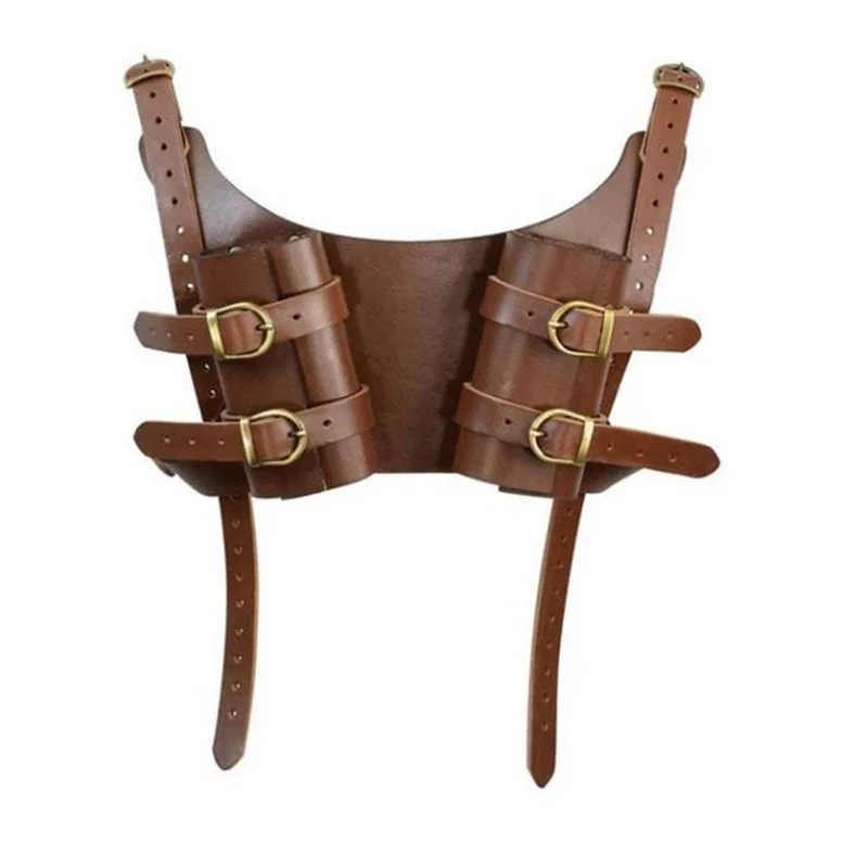 Espada Medieval ajustable Retro para hombres, soporte de rana, vaina trasera de doble hombro, disfraz de guerrero Ninja, accesorios de Cosplay