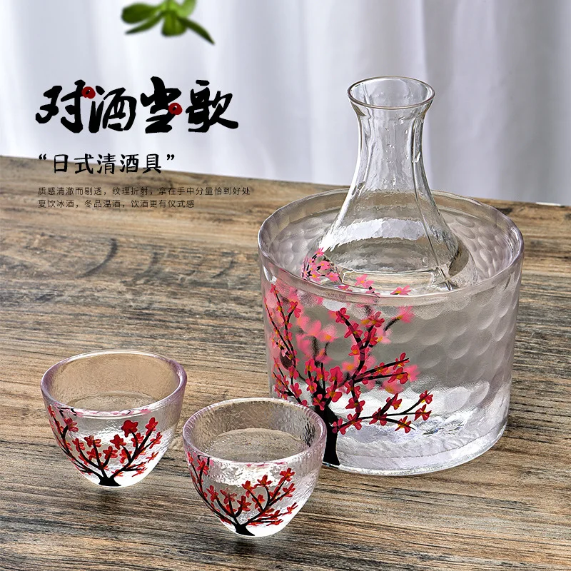 

Glass Sake Ware Sake Jug Set Household Wine Warmer Heat-resistant Sake Jug Dispenser