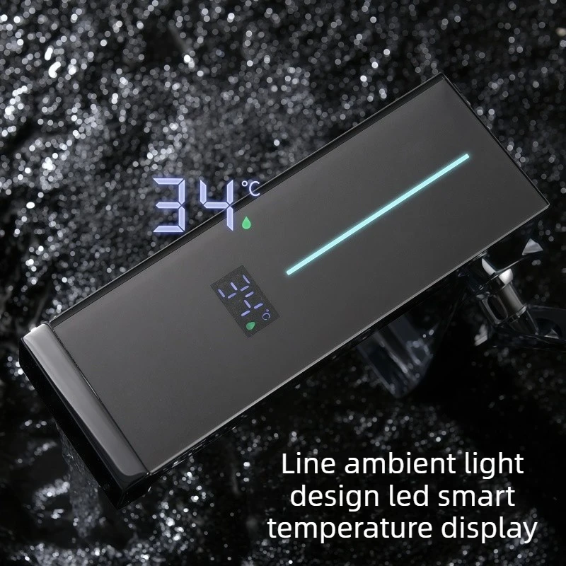 Desktop Smart Digital Display Basin Faucet Hot and Cold Water Dual-use Anti-splash Extended Wrench Switch