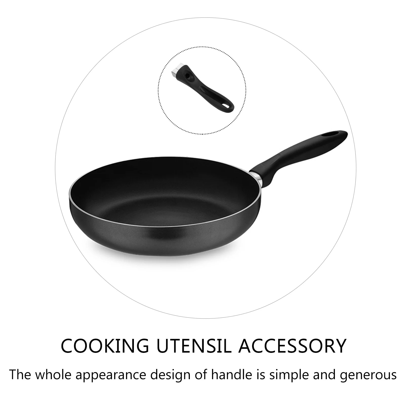 2 Pcs Stainless Steel Pot Handle Skillet Grills Cooking Utensil Accessory Frying Pan Accessories