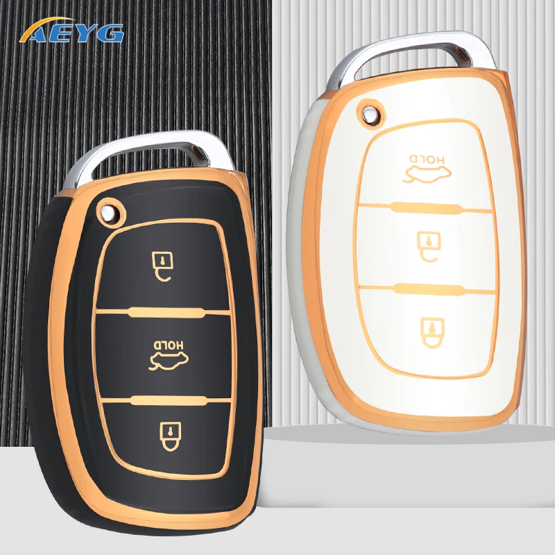 

TPU Car Key Case Cover Fob For Hyundai Tucson Sonata Fe Creta ix25 ix35 ix45 i10 i20 i30 i40 Versa Solaris Mistra Elantra Accent