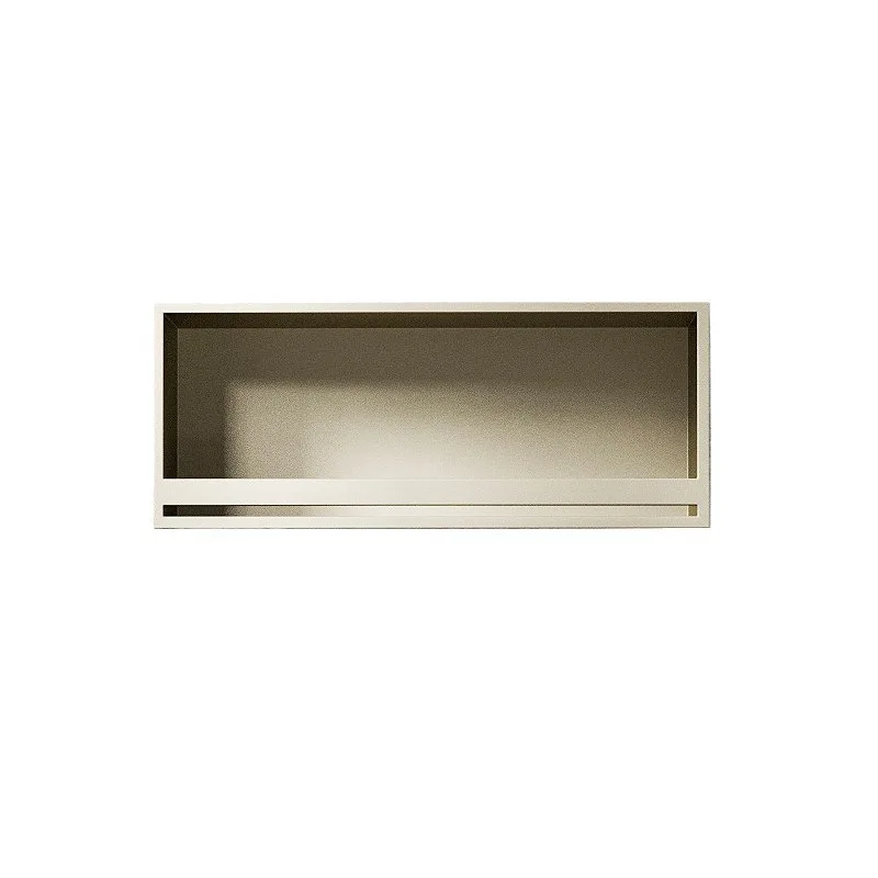 

Light luxury stainless steel niche cabinet toilet niche embedded bathroom toilet