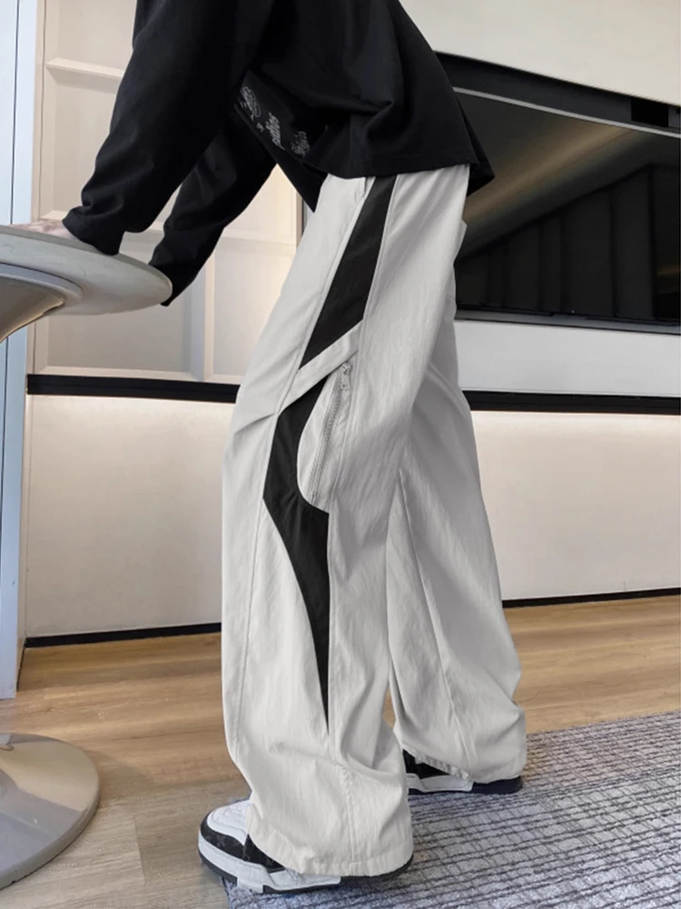 

Американские повседневные рабочие брюки, мужские осенние модные уличные цветные брюки Blo Spor, универсальные прямые брюки из полиэфирного волокна