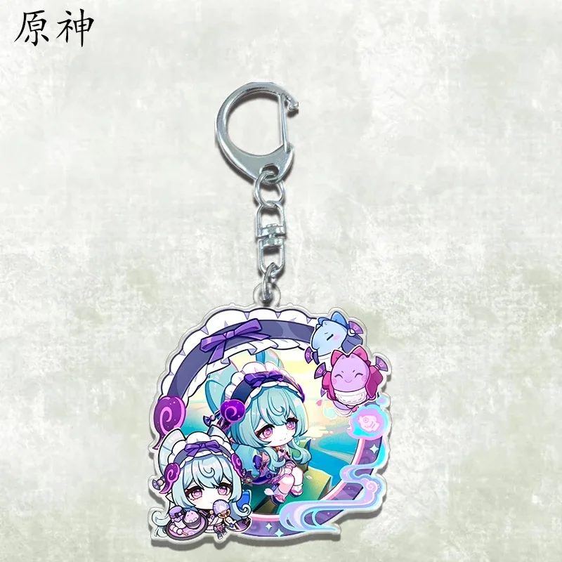 Брелок Genshin Impact Animation General Funina Thunderbolt Yakeli кулон из орехового дерева вокруг Naxida